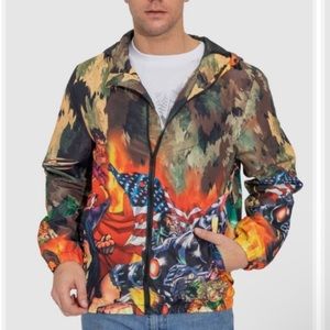 NEW Tango Hotel DC JUSTICE LEAGUE Army Windbreaker Size S